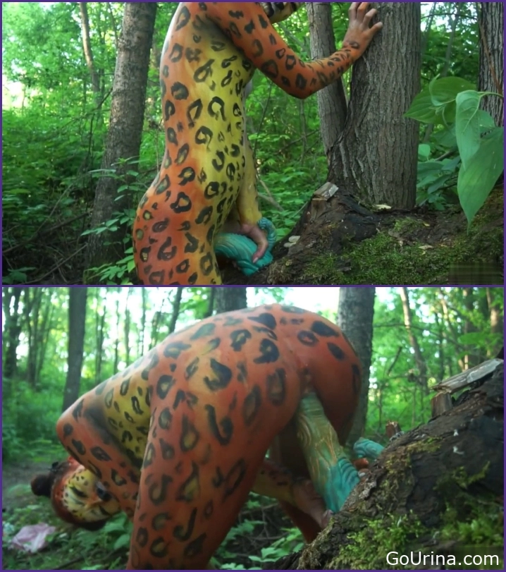 Dirty Gold, Hot Asian Girl In Tiger Bodypaint Dildo Fuck And Pee, MPEG-4, 328 MB, 2025, urine video