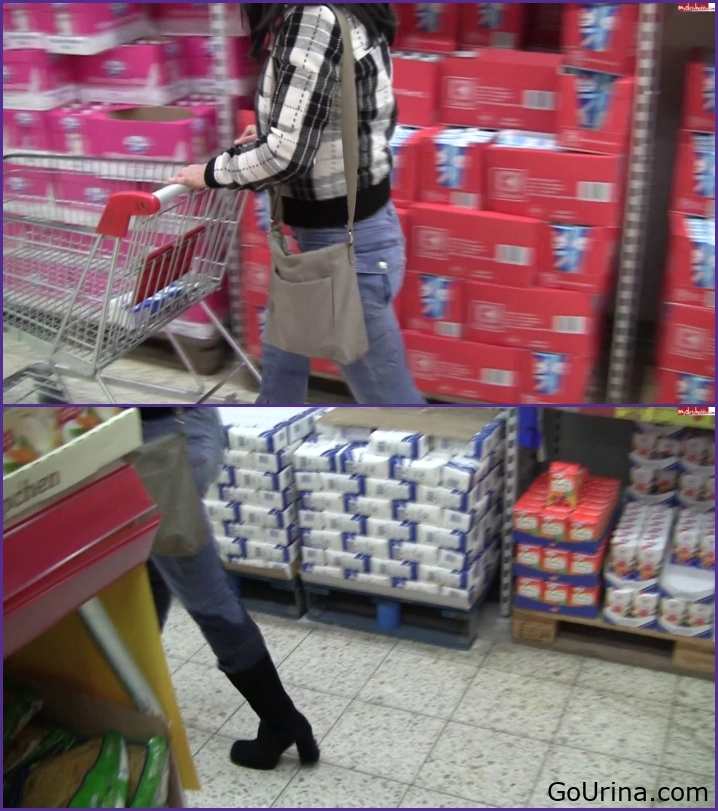 She Pees in Public - Jeanspiss In The Shopping Mall !!!, Annedd28, pee burst - 2025