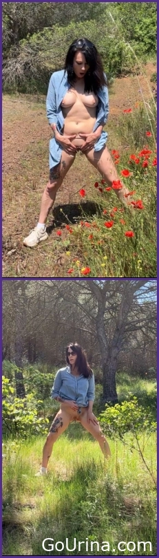 Wet Girl Squirts, Peeing Standing In The Forest, MPEG-4, Adeline Lafouine, 90.6 MB, 2025, bladder relief