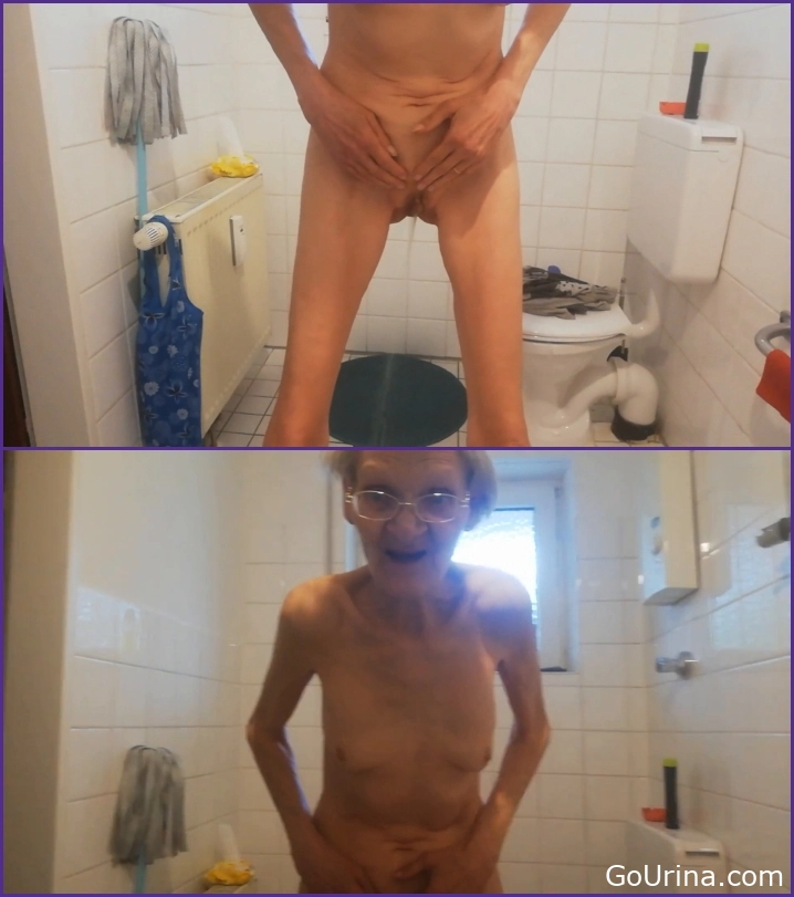 Wet Girl Masturbates - Peeing while standing, frivolhexe, flowy pee - 2025