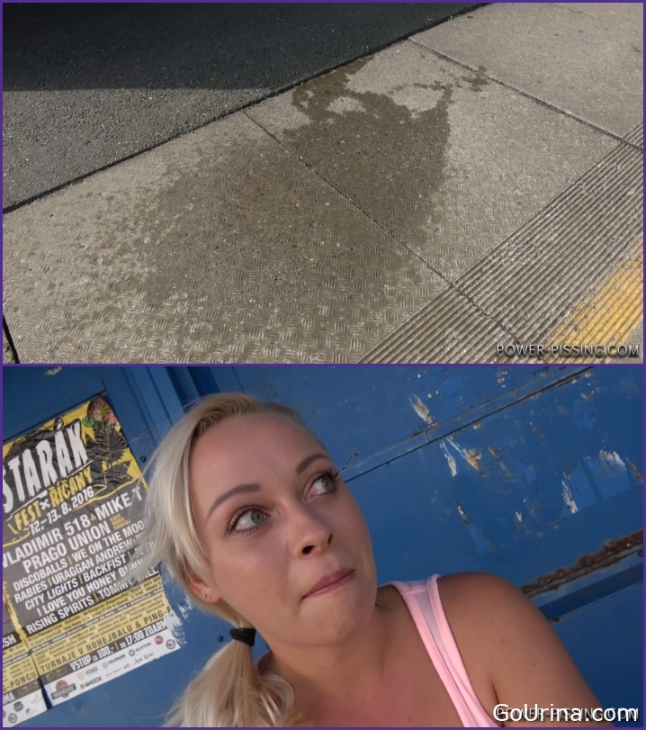 Girl Pisses Like Pro - Pissshow For Approaching Train, Naomi Nevena, pure urine - 2025