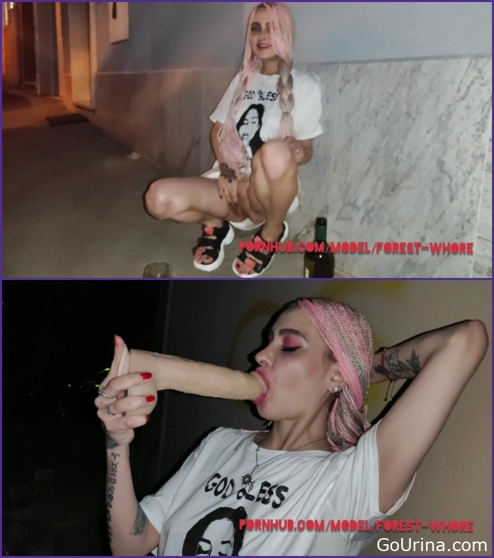 Gushing Toilet Slut - Drink Piss In The Street And Fuck My Ass, Forest Whore, pee magic - 2025