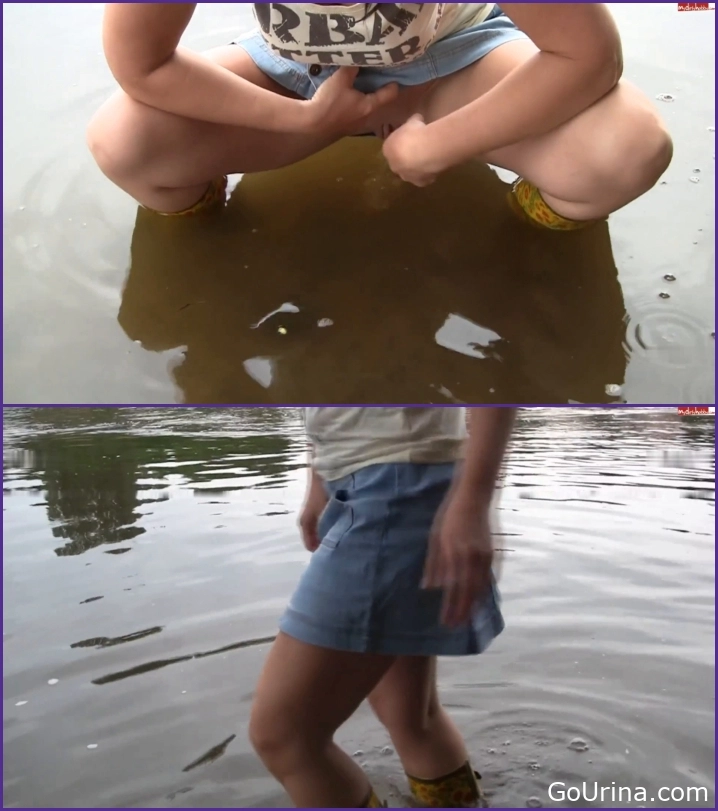 Girl Pisses Mid-Walk - Nicely dressed in a mini, AnneDD28, urinate stream - 2025