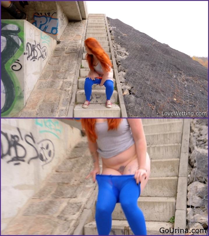 Wet Footage, Pissing Scene, MPEG-4, Morticia, 160 MB, 2025, calm pee