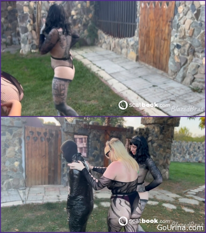 Mistress Mercy Rage, Princess Mia, Stapana Zeida Slave Mummified and Pissed On 2025