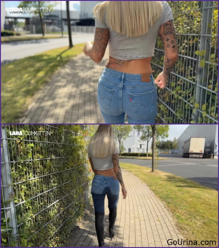 Real Piss - Jeans And Boots Pissed – Pisswalk On The Street, Lara, pee river - 2025