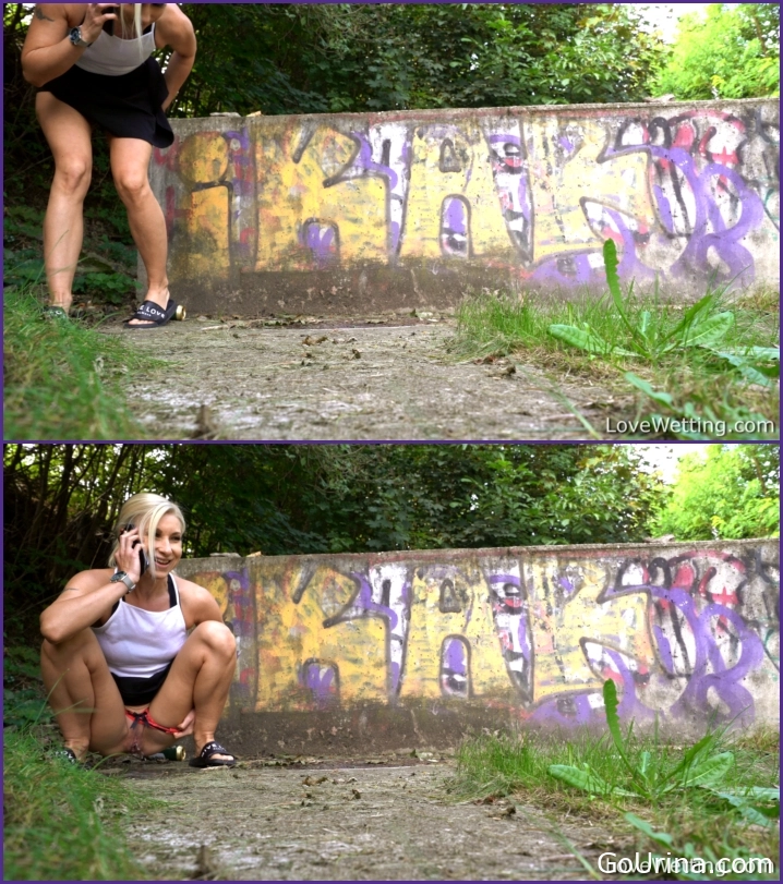 Wet Girl Doing It - Pissing scene 9., Vanessa Hell, heat urination - 2025