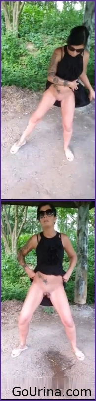 Lady_Melina_Jolie Pissing in the barbecue hut part 1. 2025