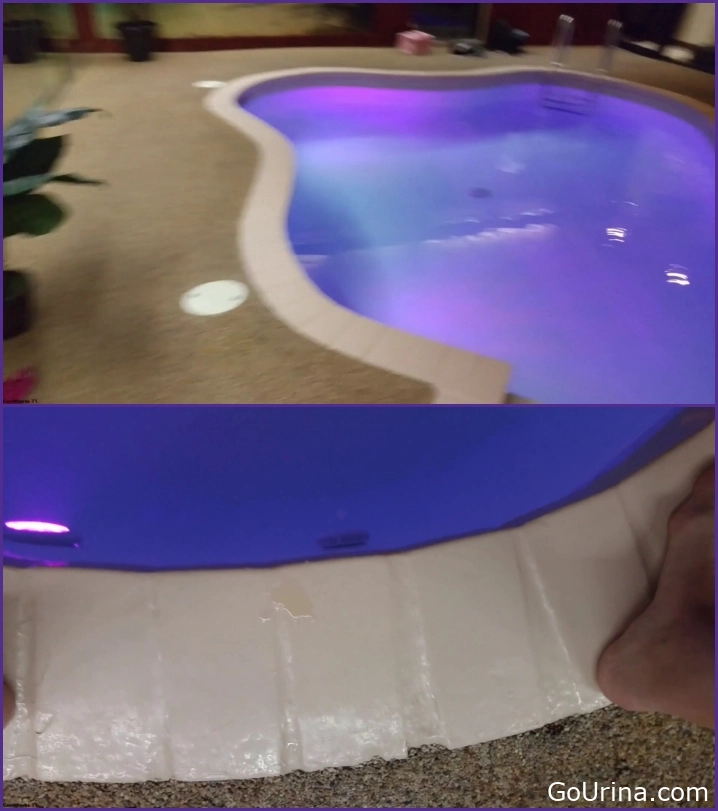 Girl in Heat, Morning Pee Into The Pool At A Hotel, MPEG-4, Candiecane, 168 MB, 2025, creamy piss